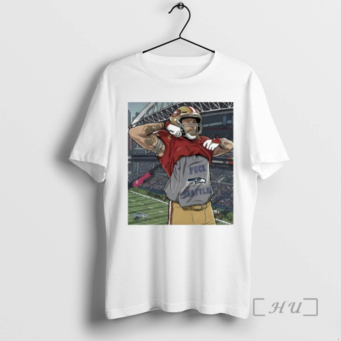 Trending Sf 49ers George Kittle Fuck Seattle T-Shirts, Hoodie, Sweatshirt | PopFlextees.com