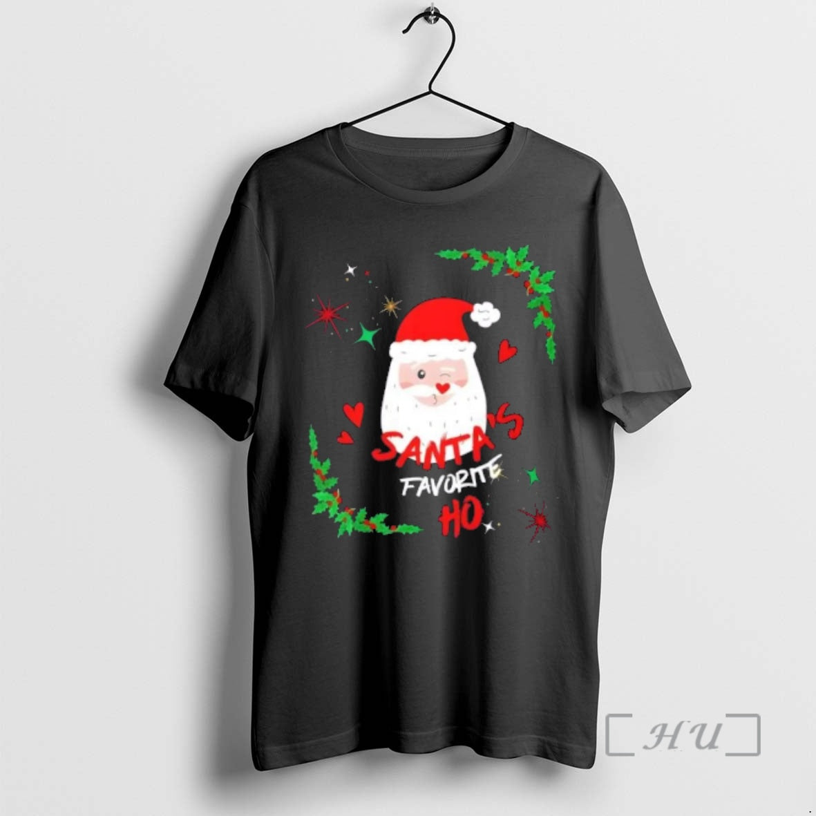 Trending Santas Favorite Ho Christmas Floral T-Shirts, Hoodie, Sweatshirt | PopFlextees.com