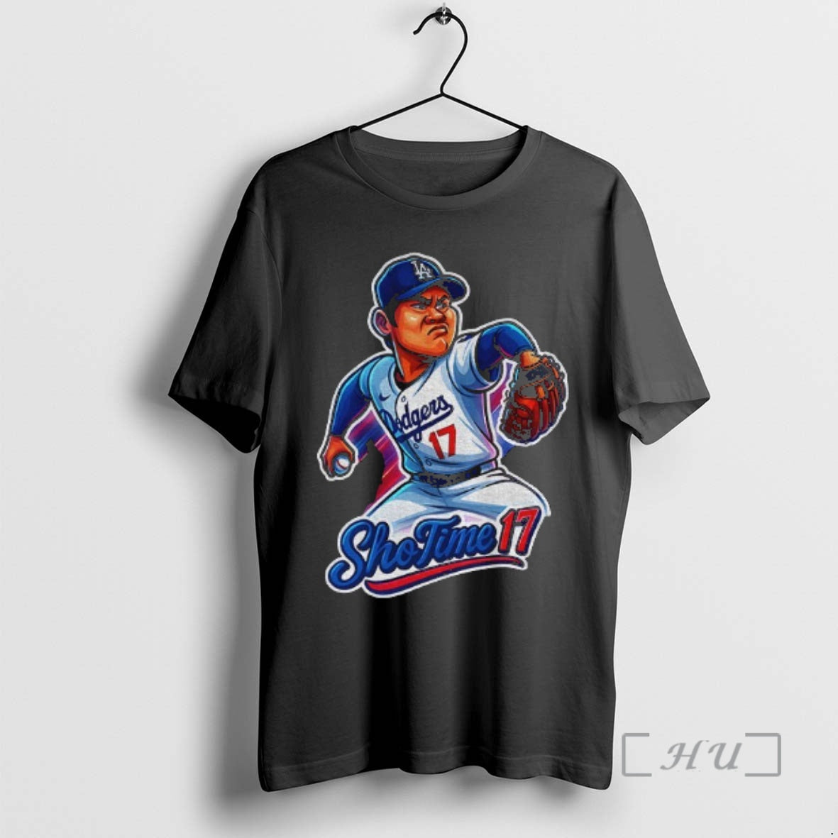 Trending Shohei Ohtani La Dodgers Cartoon Caricature Los Angeles Dodgers Mlb Baseball Premium T Shirts Hoodie, Sweatshirt