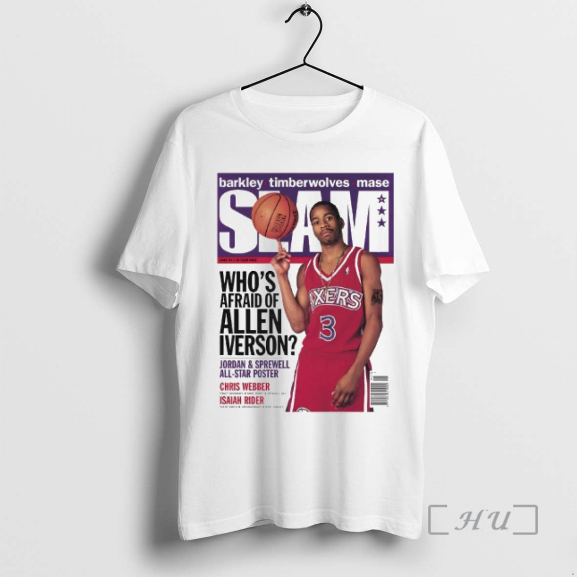 Trending Slam Whos Afraid Of Allen Iverson T-Shirts, Hoodie, Sweatshirt | PopFlextees.com