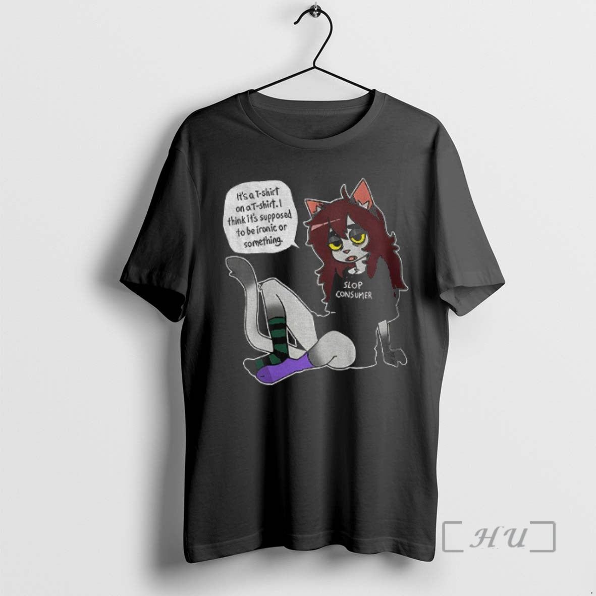 Trending Slop Consumer Its A On A I Think Its Supposed To Be Ironic Or T-Shirts, Hoodie, Sweatshirt | PopFlextees.com