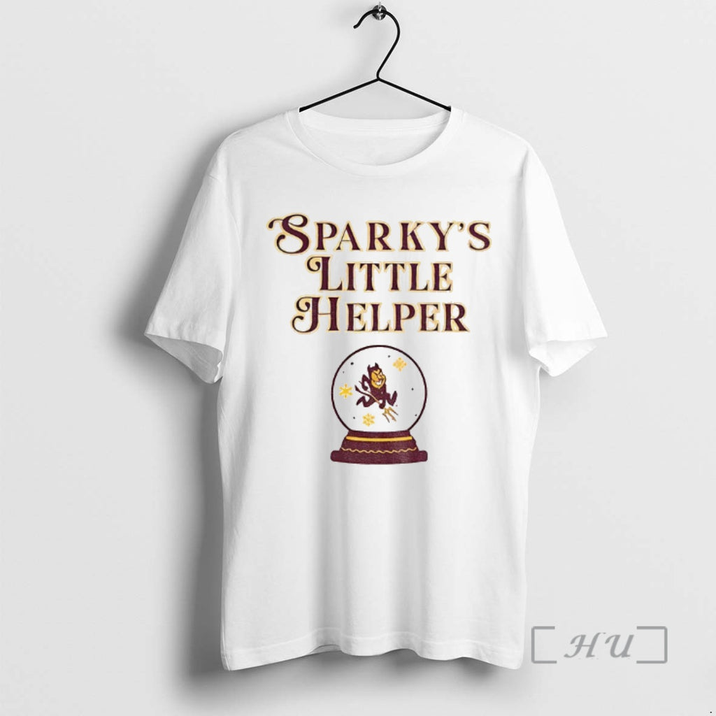 Trending Sparkys Little Helper Arizona State Sun Devils T-Shirts, Hoodie, Sweatshirt | PopFlextees.com
