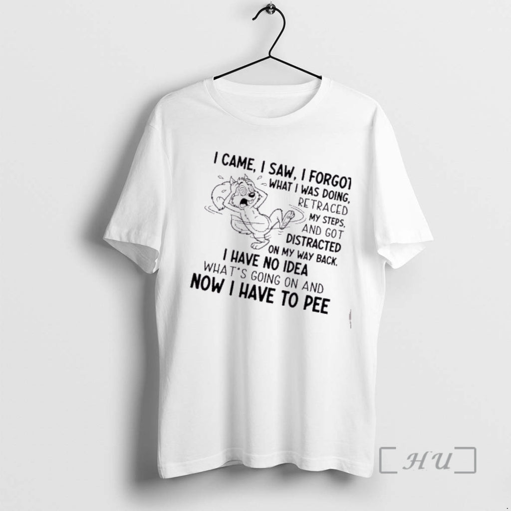 Trending Squirrel I Came I Saw I Forgot What I Was Doing Retraced My Steps T-Shirts, Hoodie, Sweatshirt | PopFlextees.com