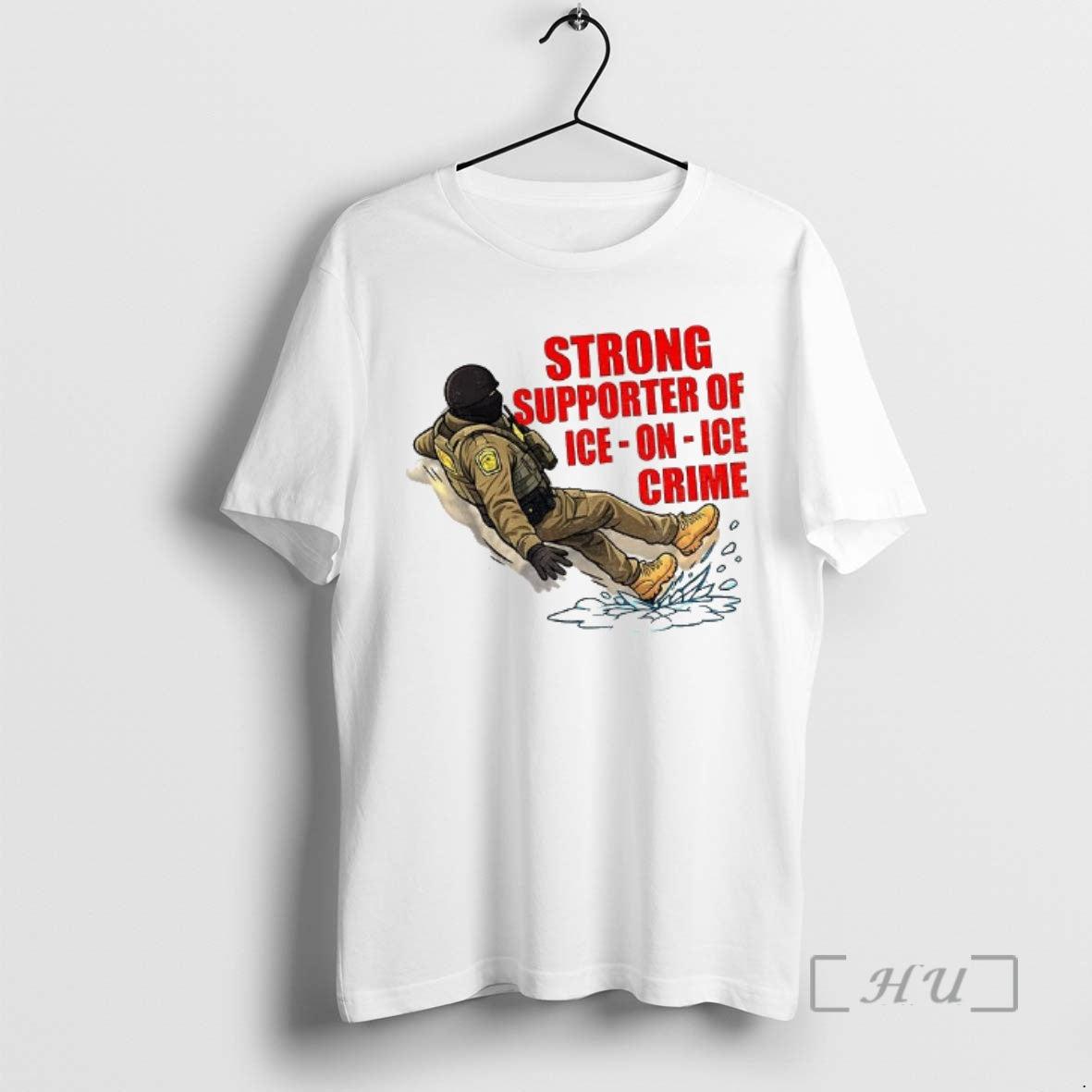 Trending Strong Supporter Of Ice On Ice Crime Anti Ice Snow Slip Premium T Shirts Hoodie, Sweatshirt | PopFlextees.com