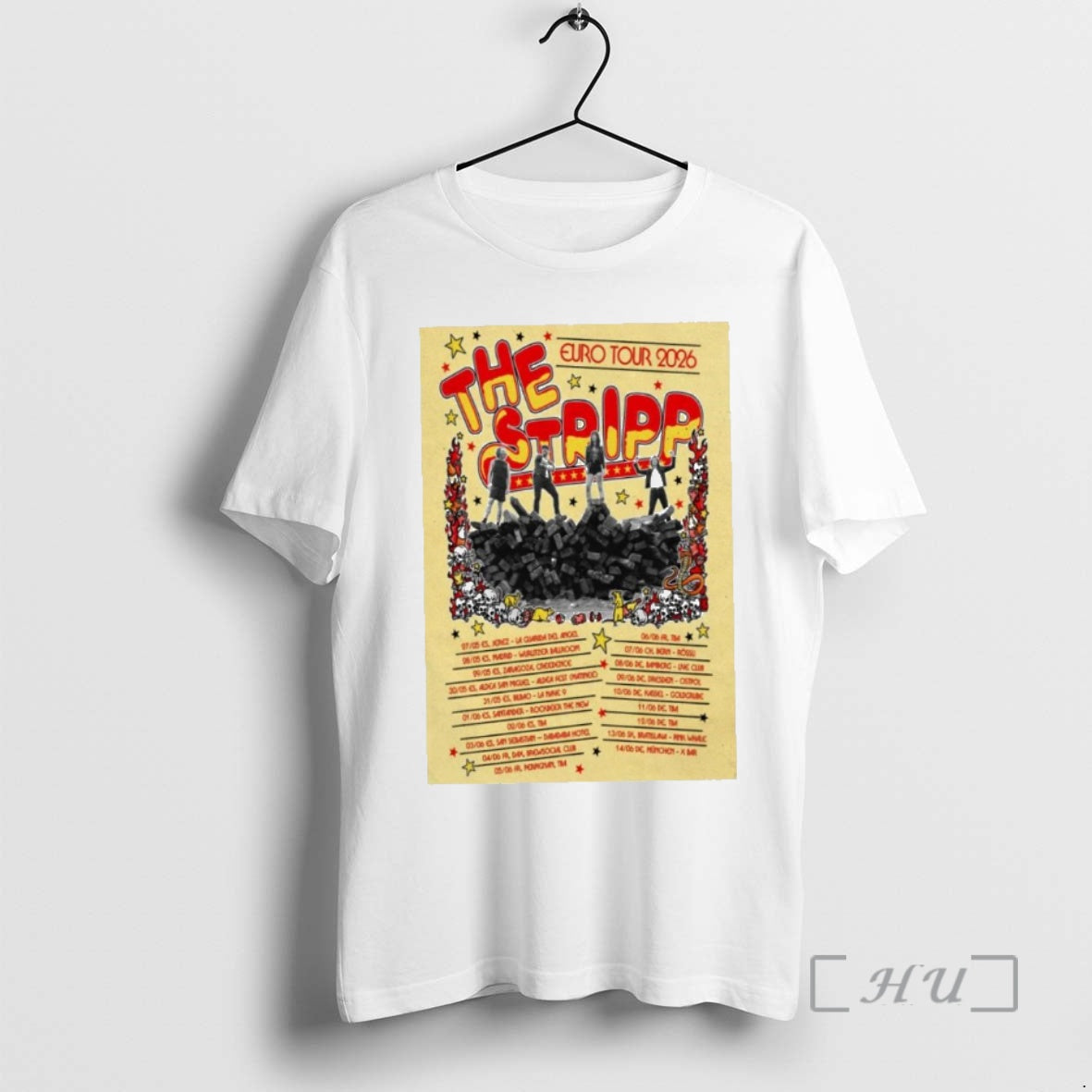 Trending The Stripp European Tour 2026 T-Shirts, Hoodie, Sweatshirt | PopFlextees.com