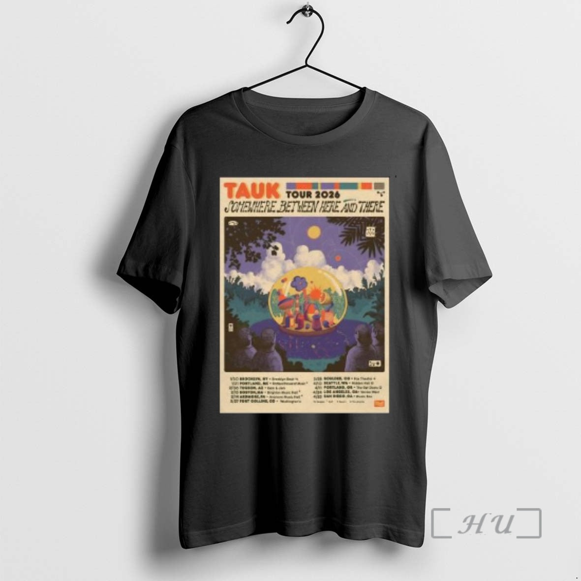 Trending Tauk Somewhere Between Here And There 2026 Shows Circle Black Premium T Shirts Sweater Hoodie, Sweatshirt