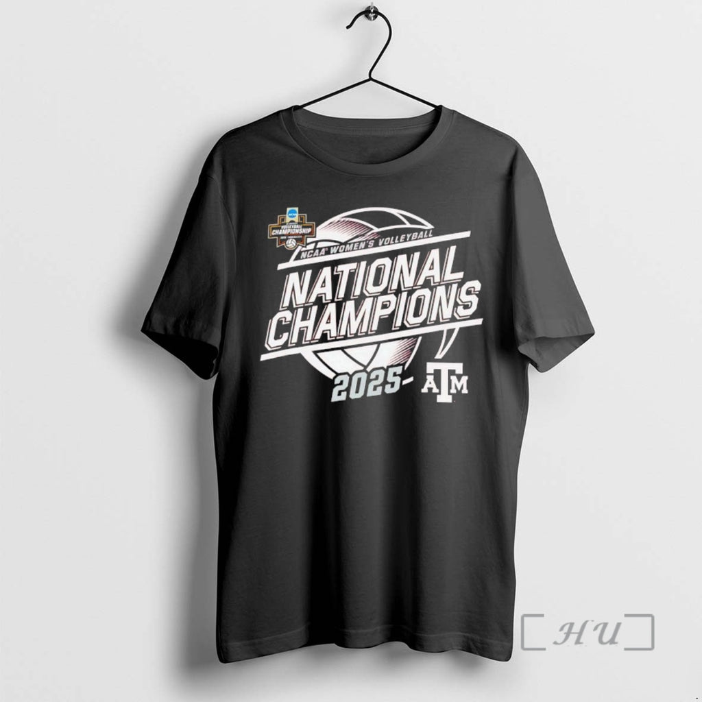 Trending Texas A And M Aggies 2025 Ncaa Womens Volleyball National Champions Logo Premium T-Shirts, Hoodie, Sweatshirt