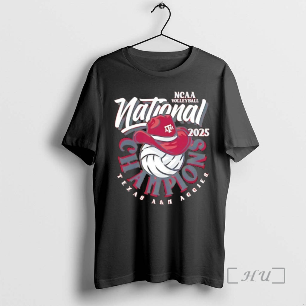 Trending Texas Am Aggies Womens Volleyball National Champions 2025 Hat T-Shirts, Hoodie, Sweatshirt | PopFlextees.com