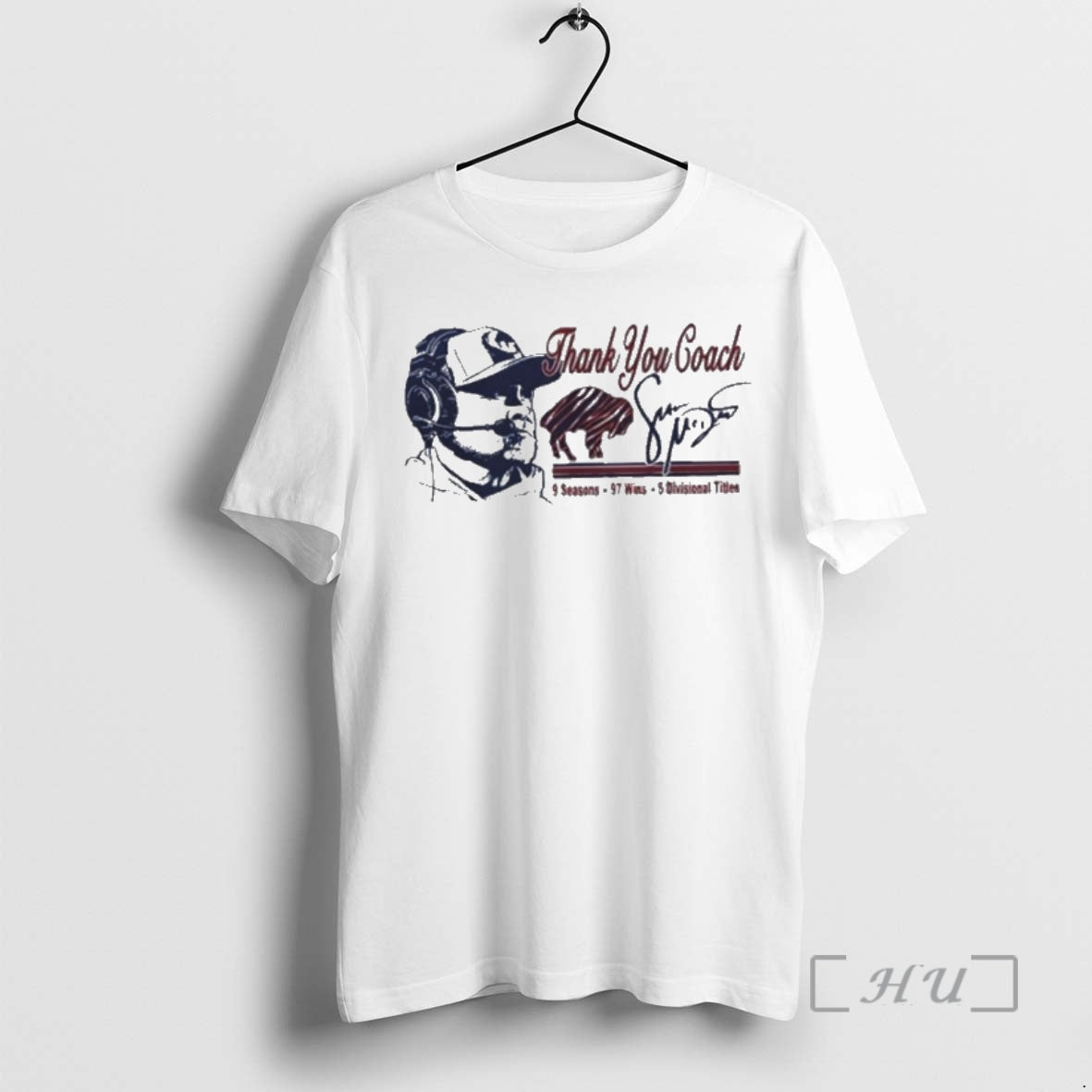 Trending Thank You Coach Sean Mcdermott 9 Seasons 97 Wins 5 Divisionals Titles Signature T-Shirts, Hoodie, Sweatshirt