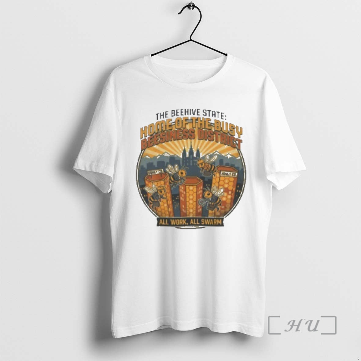 Trending The Beehive State Home Of The Busy Beesiness District T-Shirts, Hoodie, Sweatshirt | PopFlextees.com