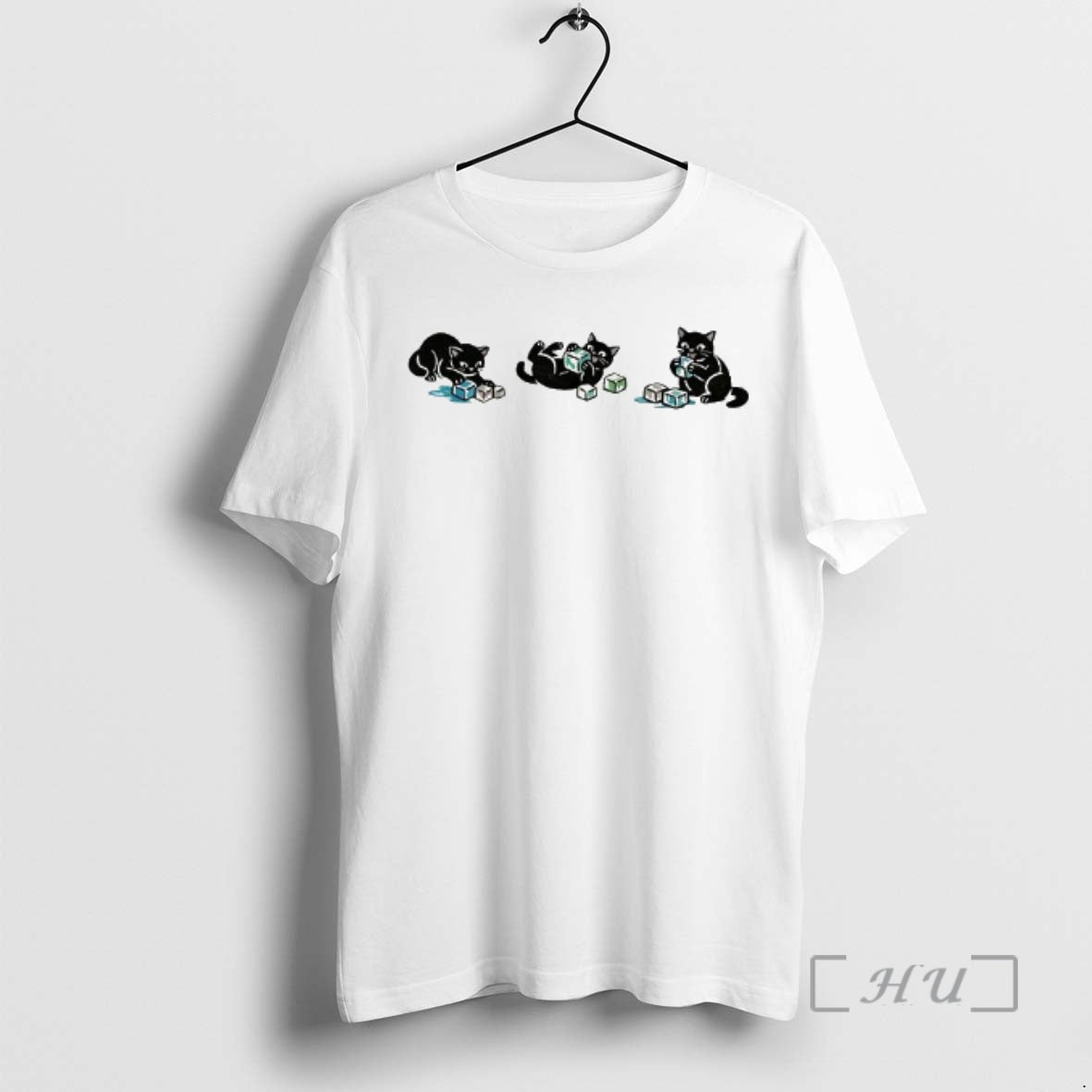 Trending The Cat Is Playing With Ice Anti Ice Caricature T-Shirts, Hoodie, Sweatshirt | PopFlextees.com