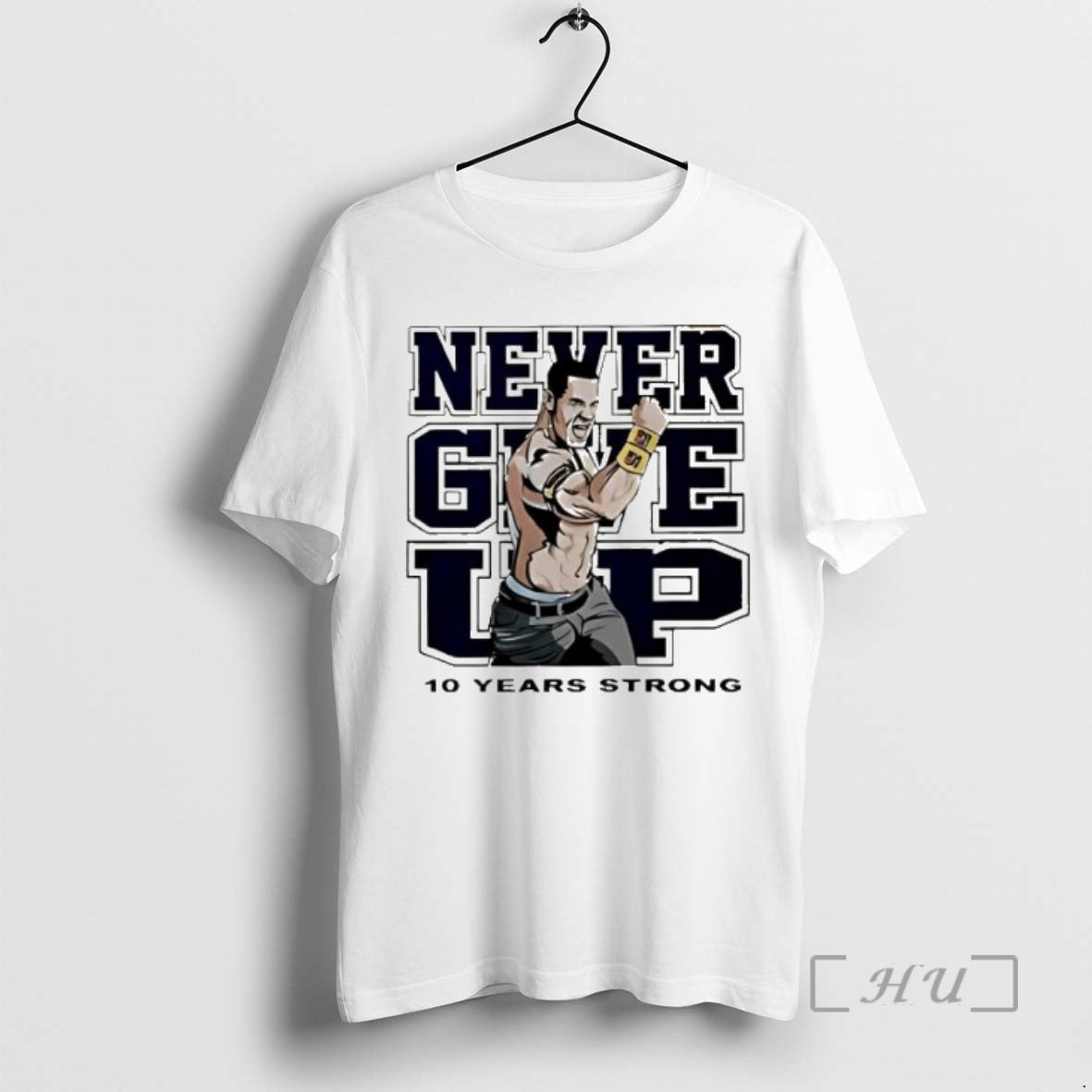 Trending Tyrese Haliburton John Cena Never Give Up 10 Years Strong Premium T Shirts Sweater Hoodie, Sweatshirt