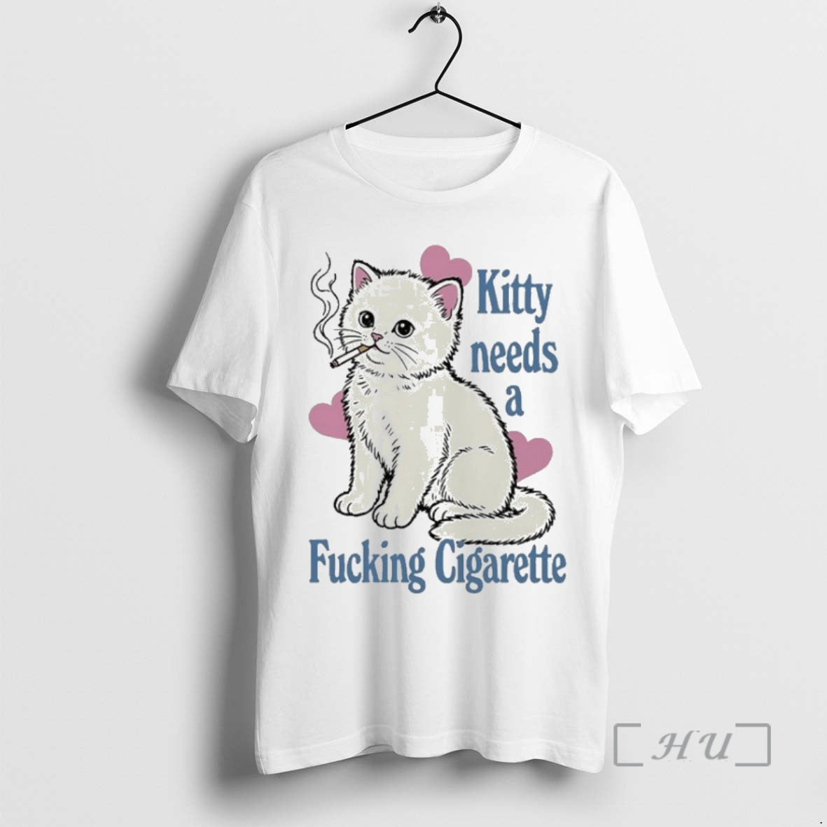 Trending Uncle Reco Kitty Needs A Cigarette T-Shirts, Hoodie, Sweatshirt | PopFlextees.com