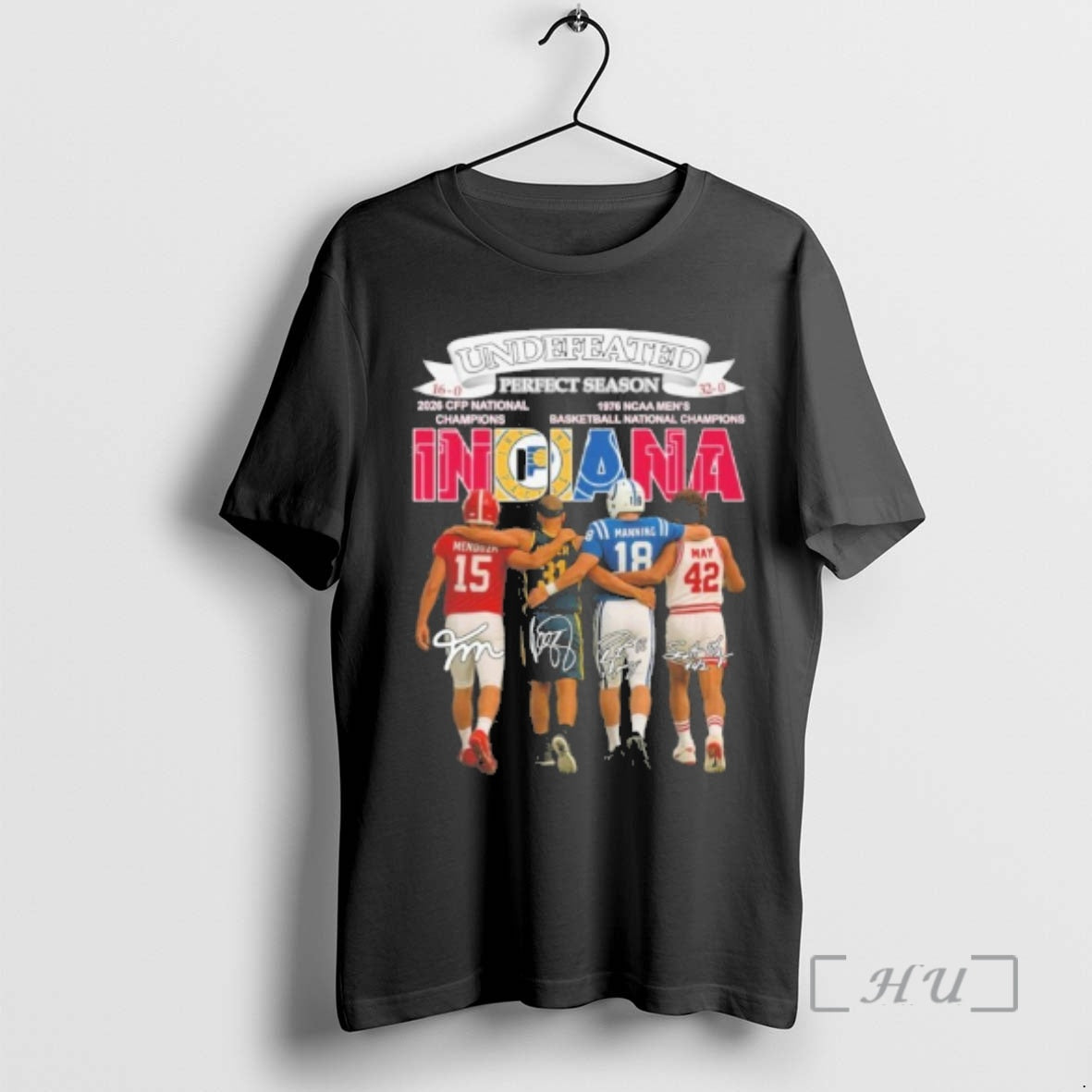 Trending Undefeated Perfect Season Indiana Player Signature T-Shirts, Hoodie, Sweatshirt | PopFlextees.com