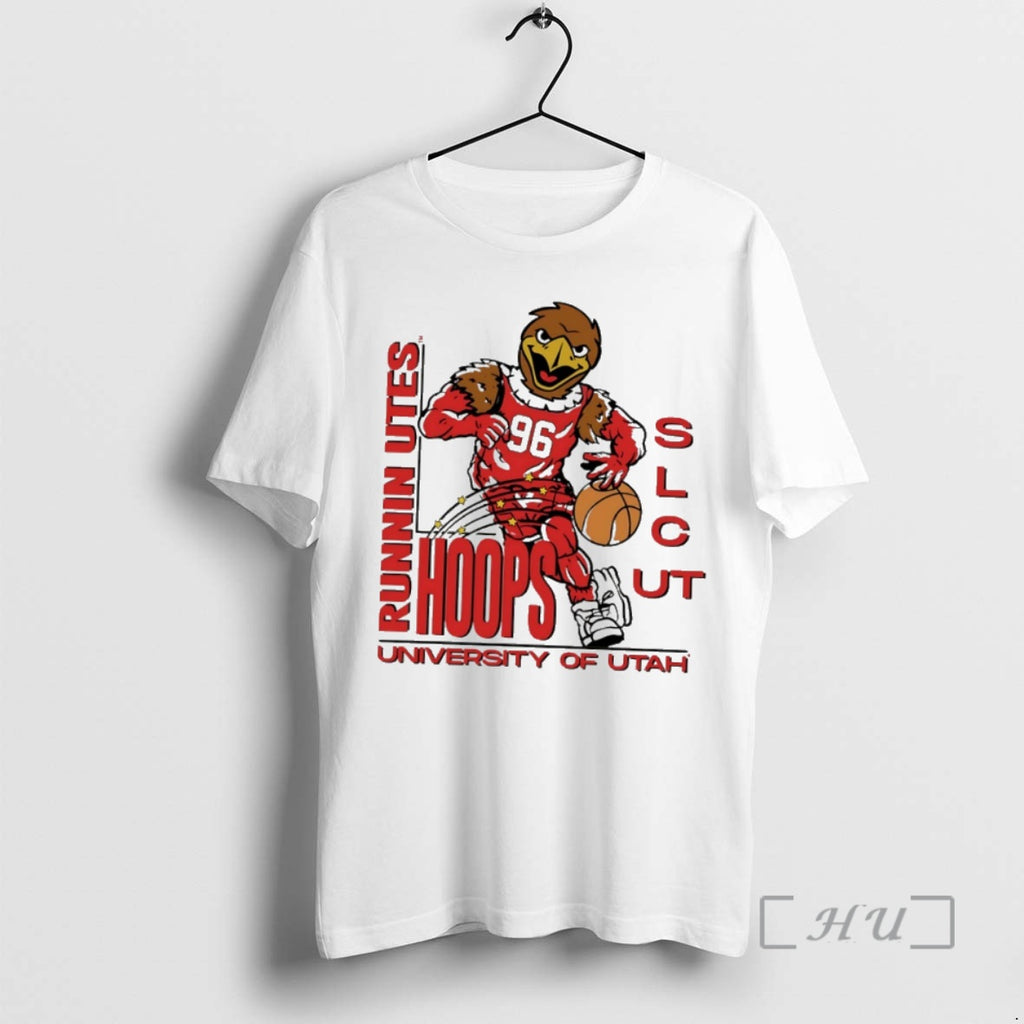 Trending University Utah Runnin Utes Hoops Swoop Mascot T-Shirts, Hoodie, Sweatshirt