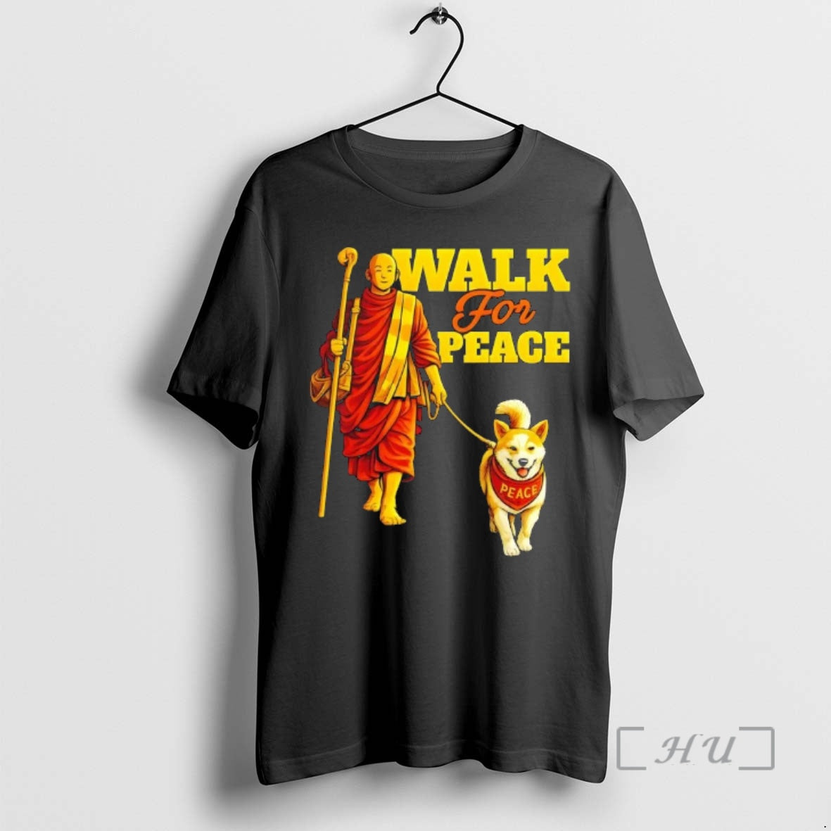 Trending Walk For Peace Walking Monks And Aloka Dog T-Shirts, Hoodie, Sweatshirt | PopFlextees.com