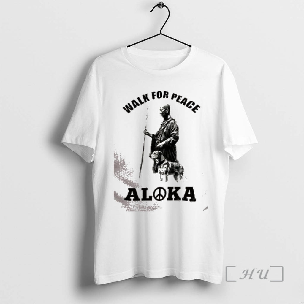 Trending Walk For Peace Aloka Dog And Monks Sketch T-Shirts, Hoodie, Sweatshirt | PopFlextees.com