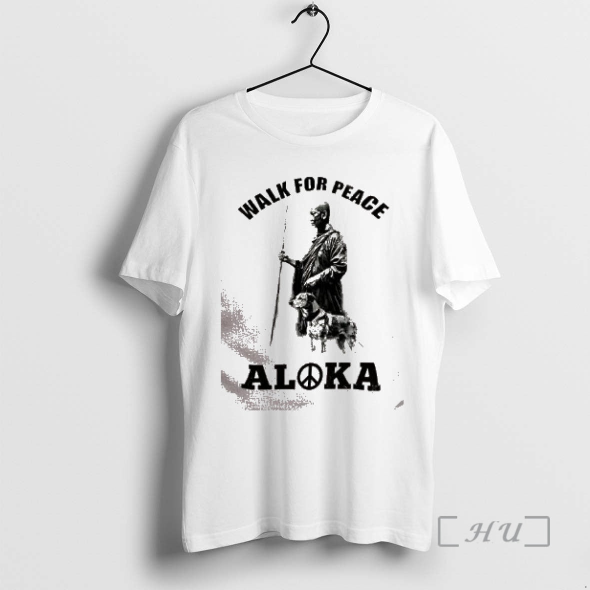 Trending Walk For Peace Aloka Dog And Monks Sketch T-Shirts, Hoodie, Sweatshirt | PopFlextees.com