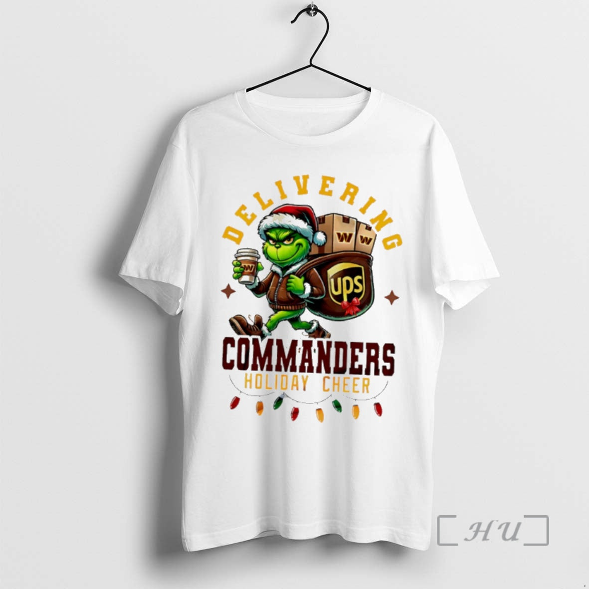 Trending Washington Commanders Grinch Delivering Ups Cheer T-Shirts, Hoodie, Sweatshirt