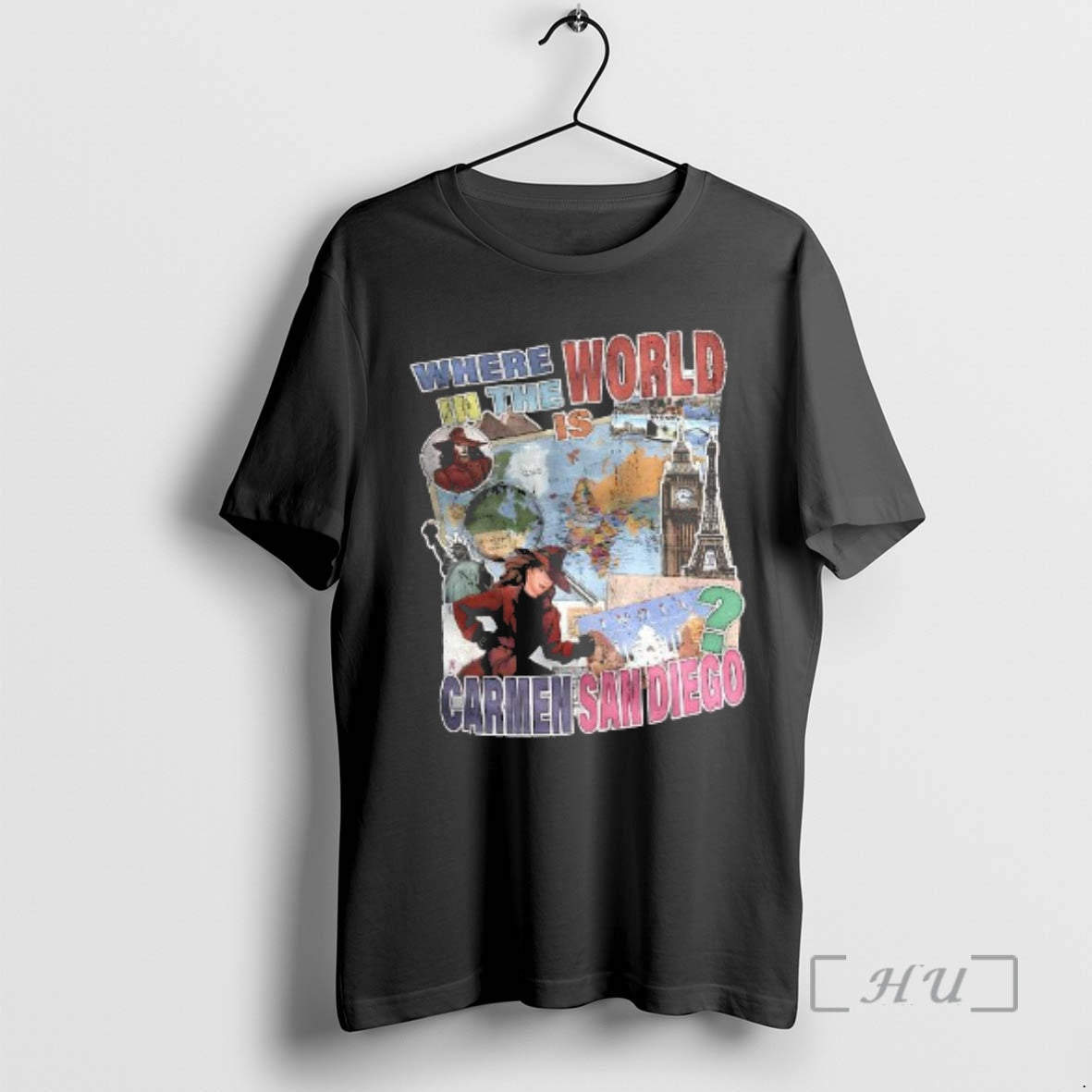Trending Where In The World Is Carmen Sandiego Cartoon Retro T-Shirts, Hoodie, Sweatshirt | PopFlextees.com