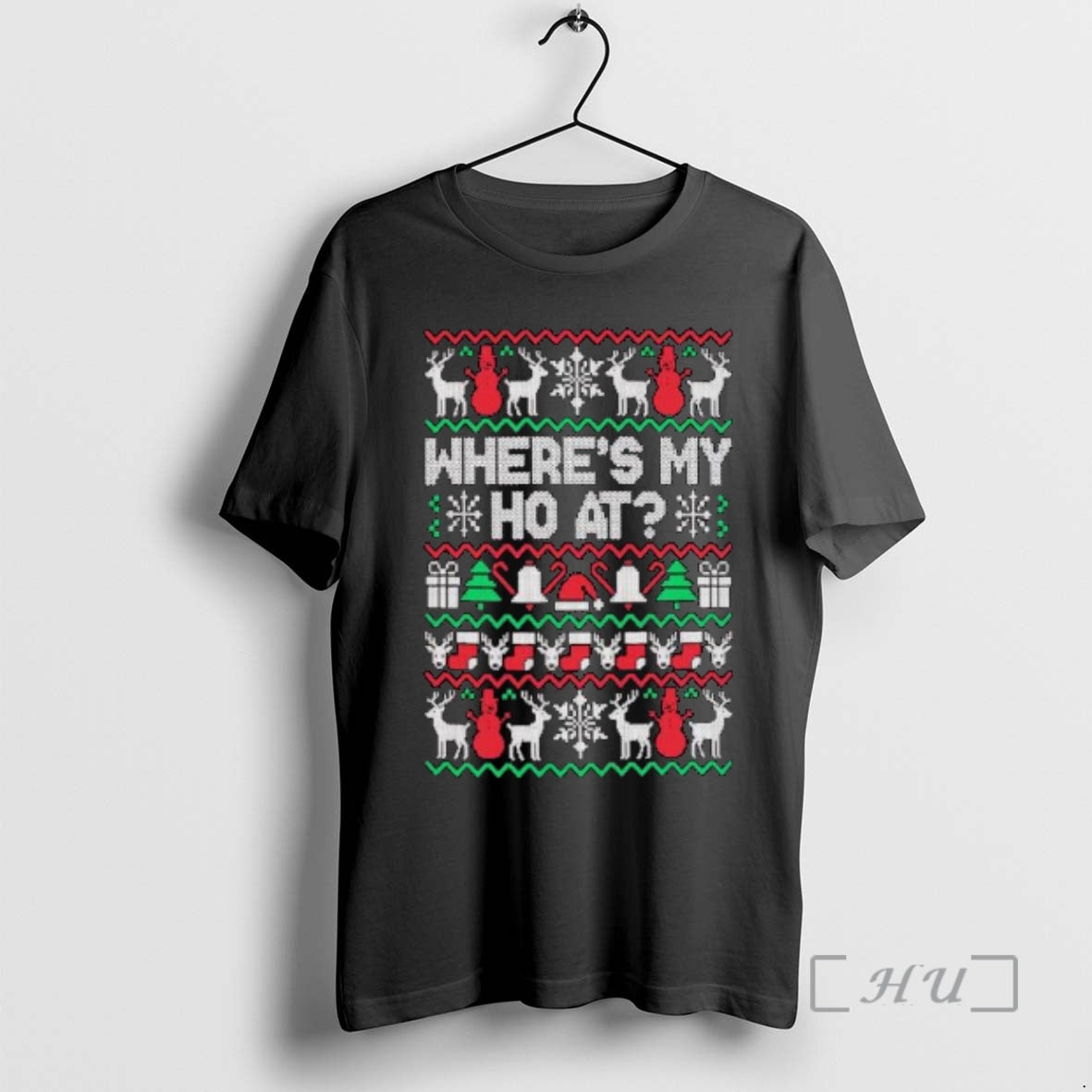 Trending Wheres My Ho At Ugly Christmas Ornaments T-Shirts, Hoodie, Sweatshirt | PopFlextees.com
