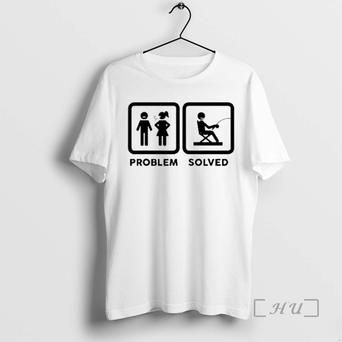 Trending Wife Problem Solved Funny Fishing Lover T-Shirts, Hoodie, Sweatshirt | PopFlextees.com