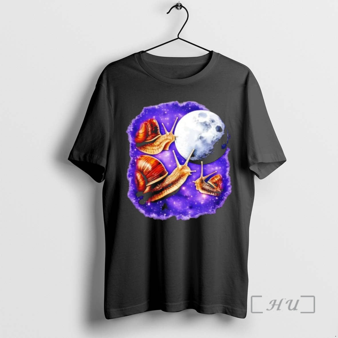 Trending Yearning Snails In Space Moon Graphic T-Shirts, Hoodie, Sweatshirt | PopFlextees.com