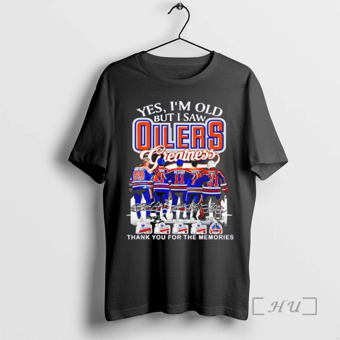 Trending Yes Im Old But I Saw Oilers Greatness Signature 2025 Vintage Black Premium T-Shirts, Hoodie, Sweatshirt