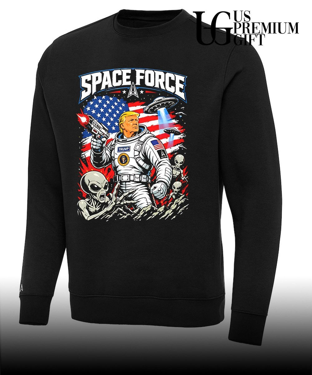 Trump Space Force Alien UFO graphic shirt
