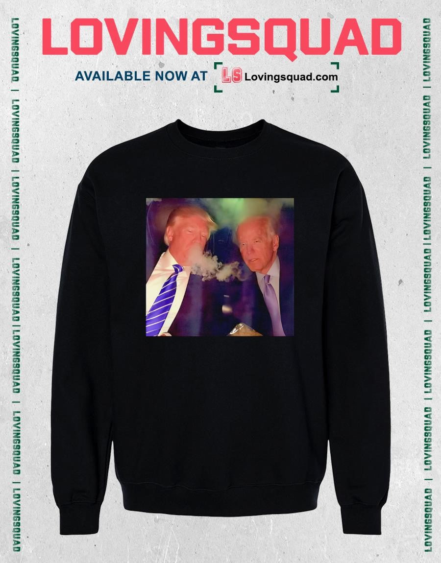 Trump and Biden Smoking Shirt