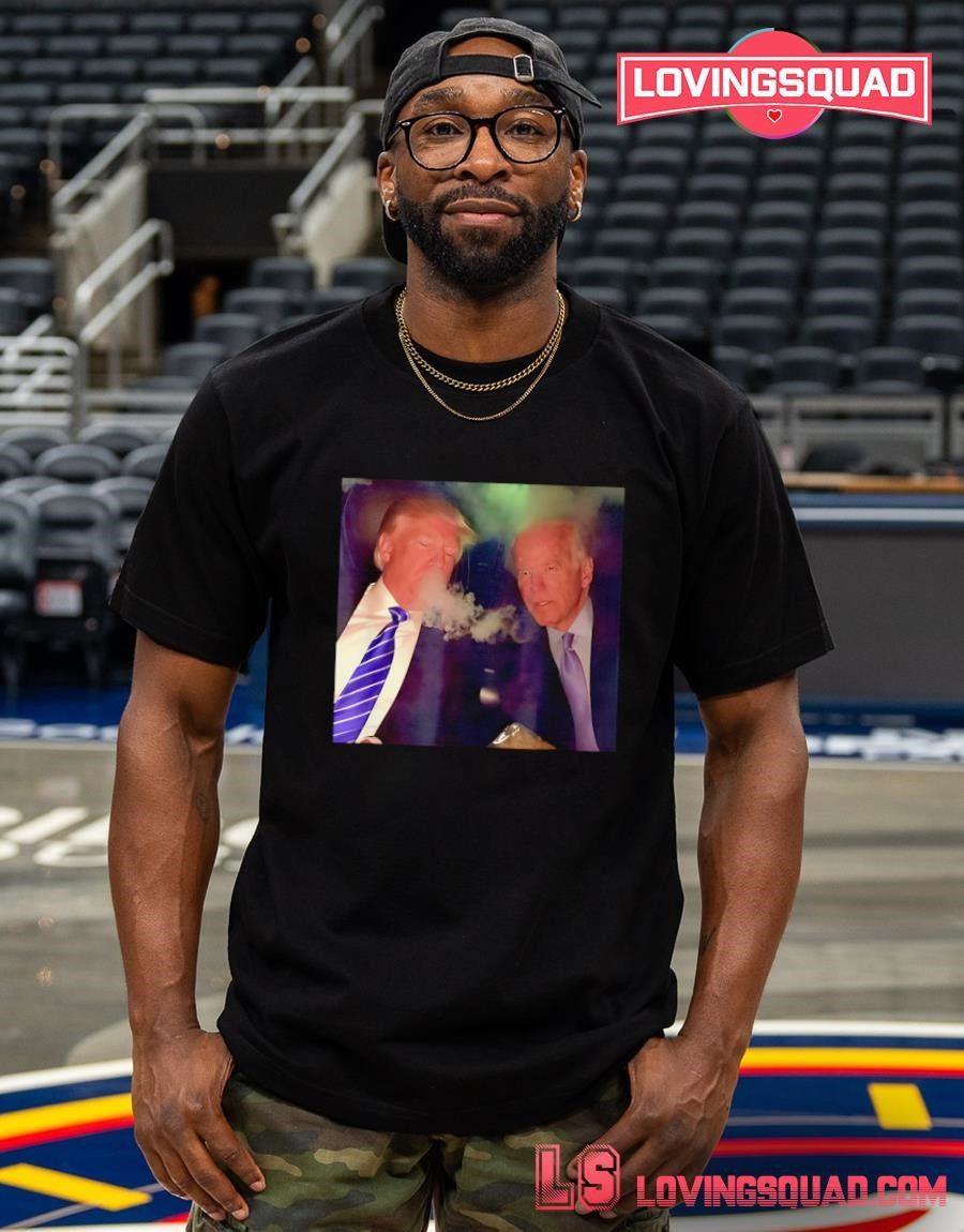 Trump and Biden Smoking Shirt