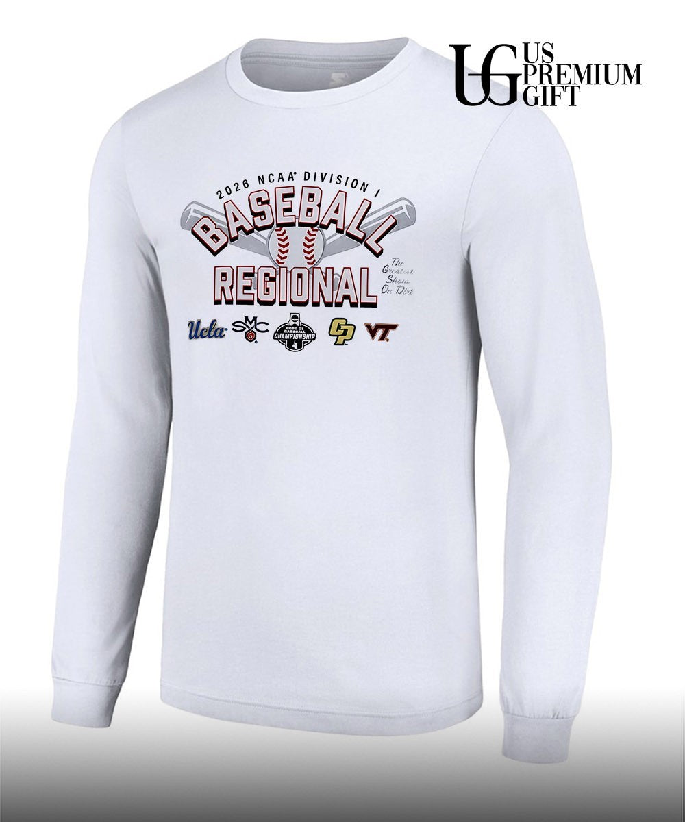 UCLA Saint Marys College Cal Poly Virginia Tech 2026 NCAA Division I Baseball Regional shirt