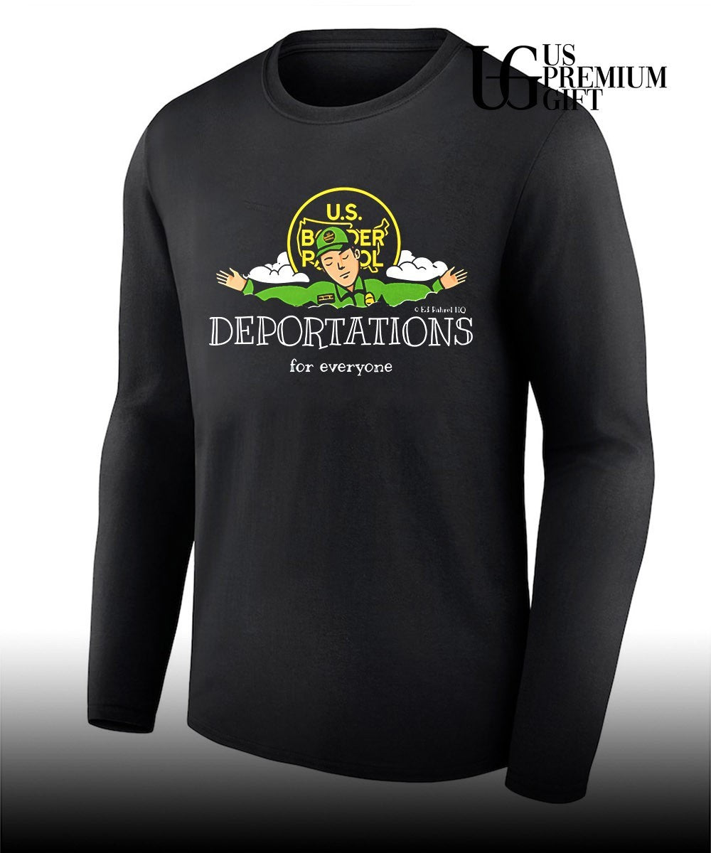US Border Patrol Deportations for everyon logo shirt