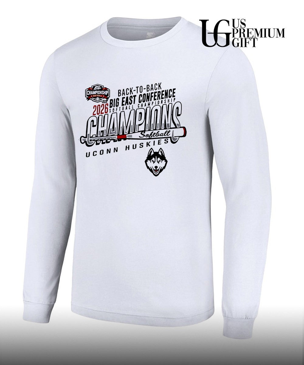 Uconn Huskies Softball back to back Big East Conference Champions 2026 shirt