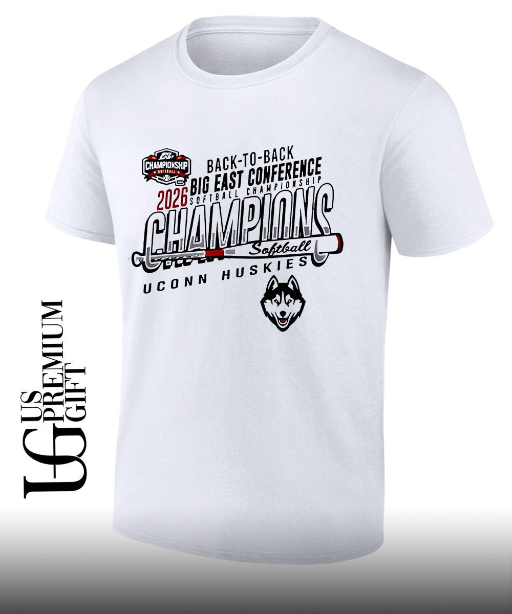 Uconn Huskies Softball back to back Big East Conference Champions 2026 shirt