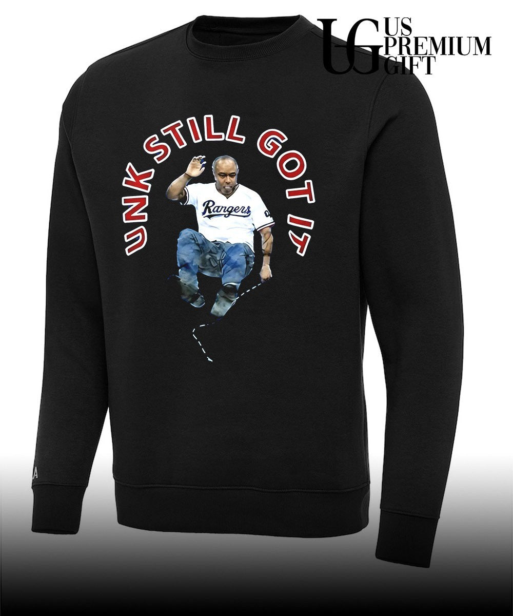 Unk Still Got It Leaping Kick Texas Rangers shirt