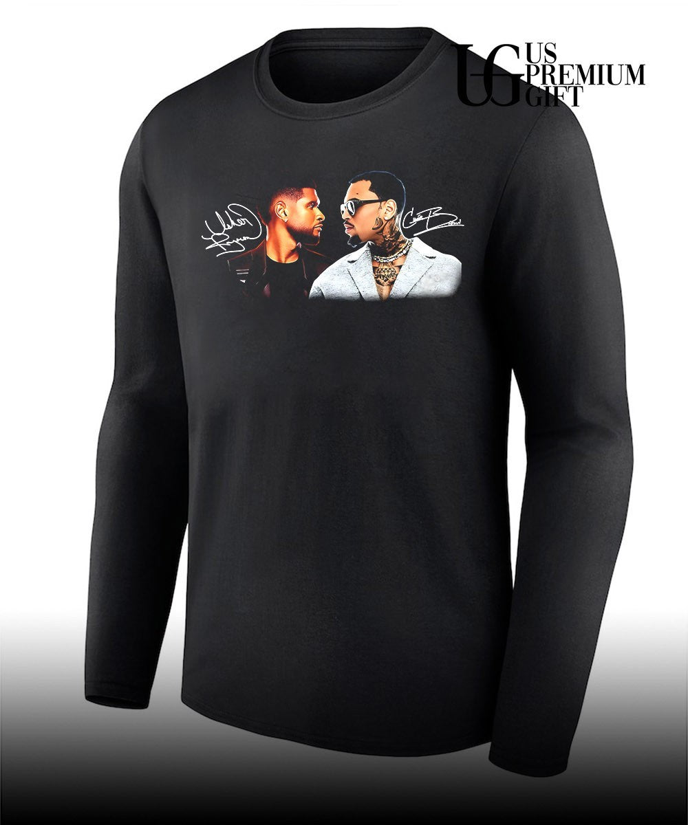 Usher Raymond and Chris Breezy RnB signature shirt