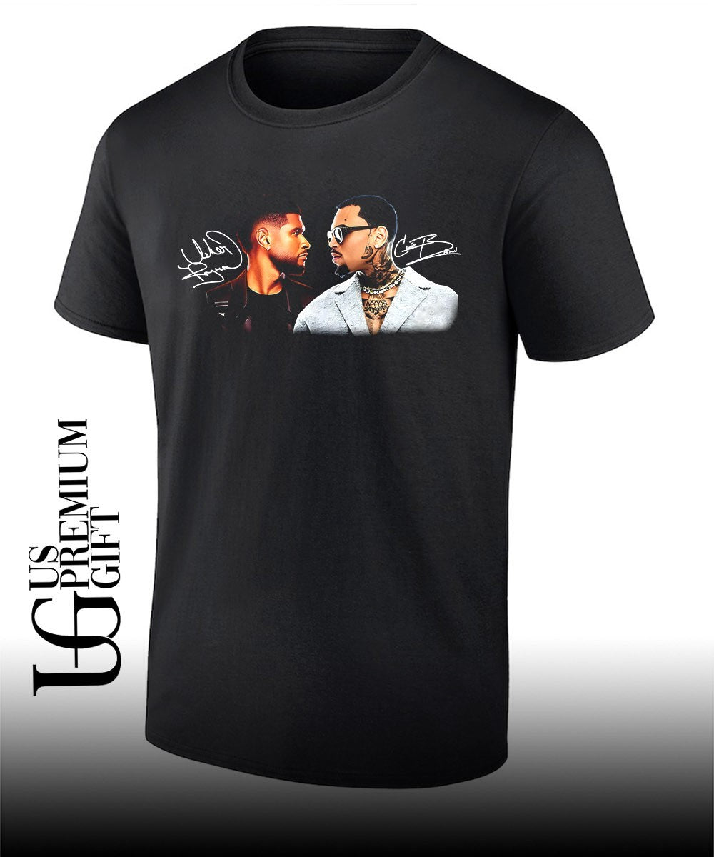 Usher Raymond and Chris Breezy RnB signature shirt