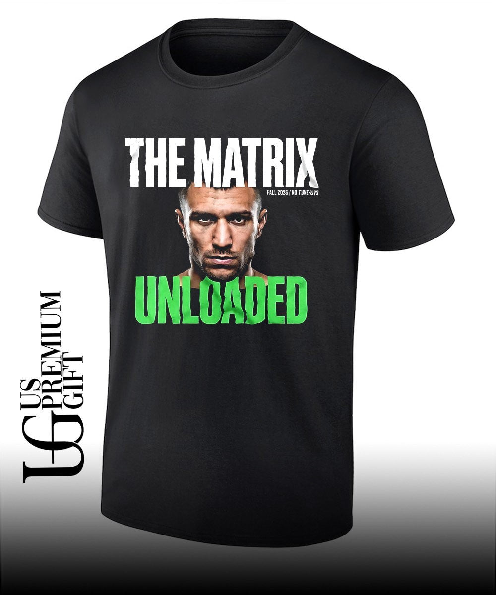 Vasyl Lomachenko boxing the Matrix fall 2026 no tuneups unloaded shirt