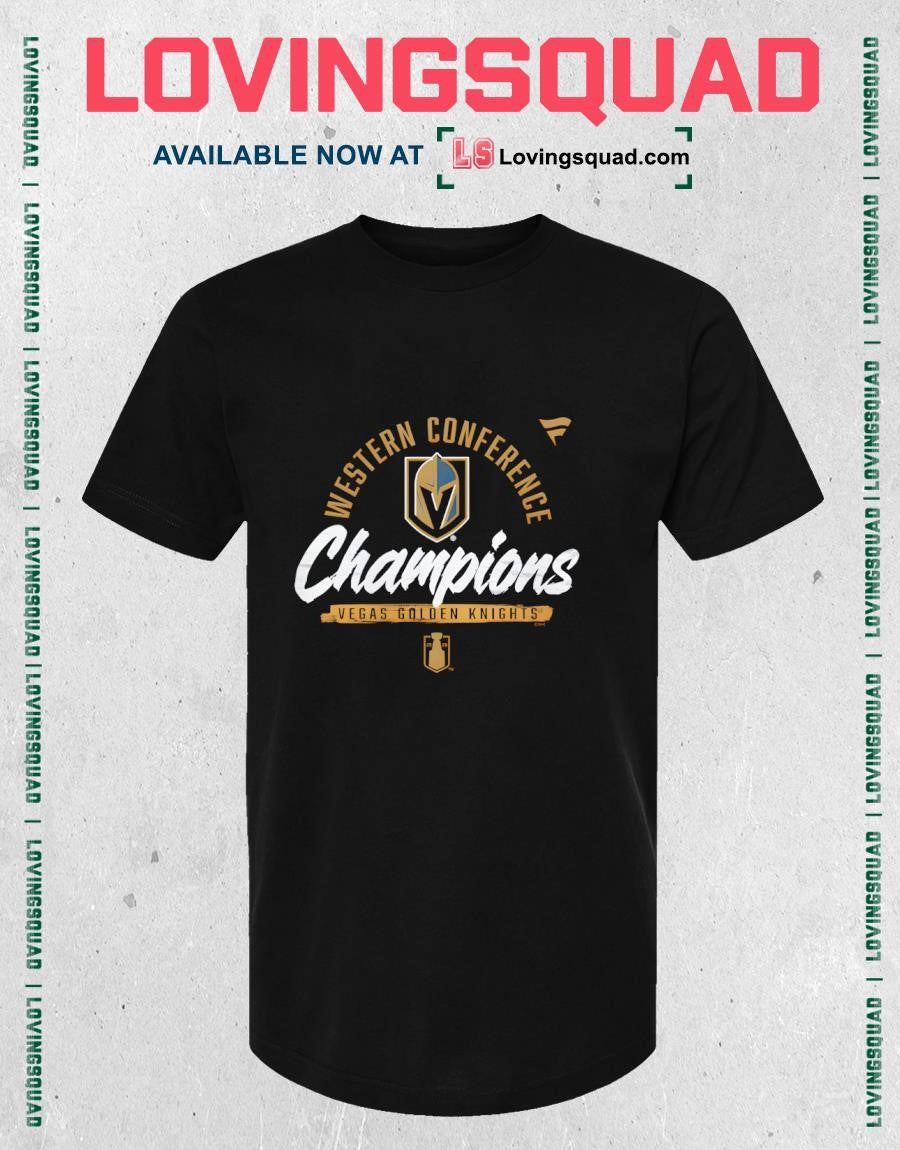 Vegas Golden Knights 2026 NHL Western Conference Champions Logo retro Shirt