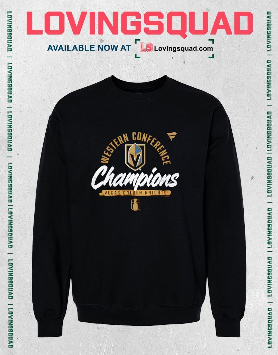 Vegas Golden Knights 2026 NHL Western Conference Champions Logo retro Shirt