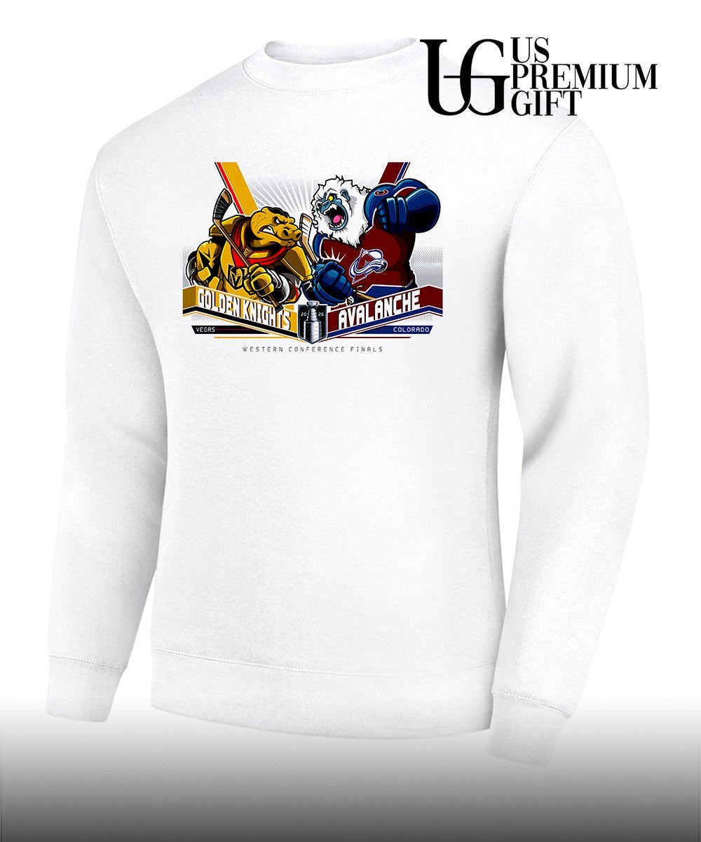 Vegas Golden Knights vs Colorado Avalanche 2026 Western Conference Finals mascot shirt