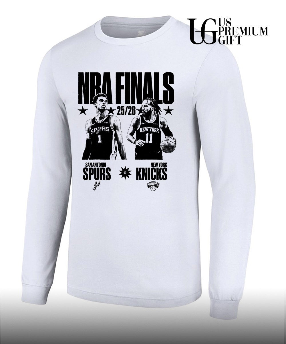 Victor Wembanyama Jalen Brunson Spurs Knicks NBA Finals 25_26 shirt