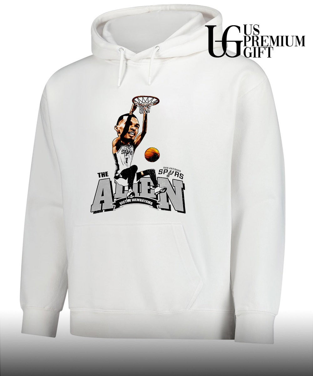 Victor Wembanyama San Antonio Spurs NBA The Alien caricature shirt