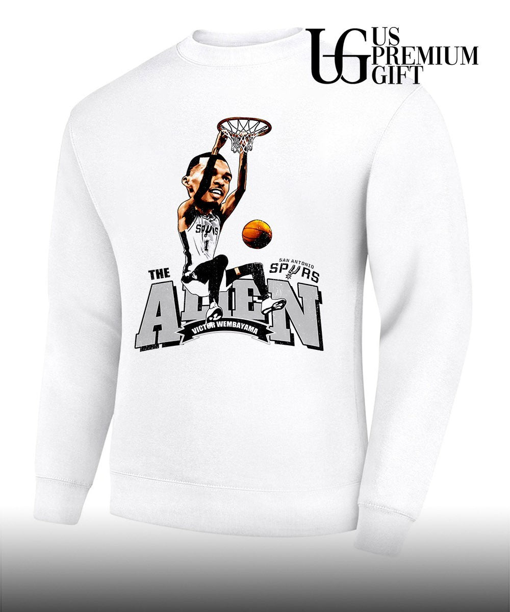 Victor Wembanyama San Antonio Spurs NBA The Alien caricature shirt