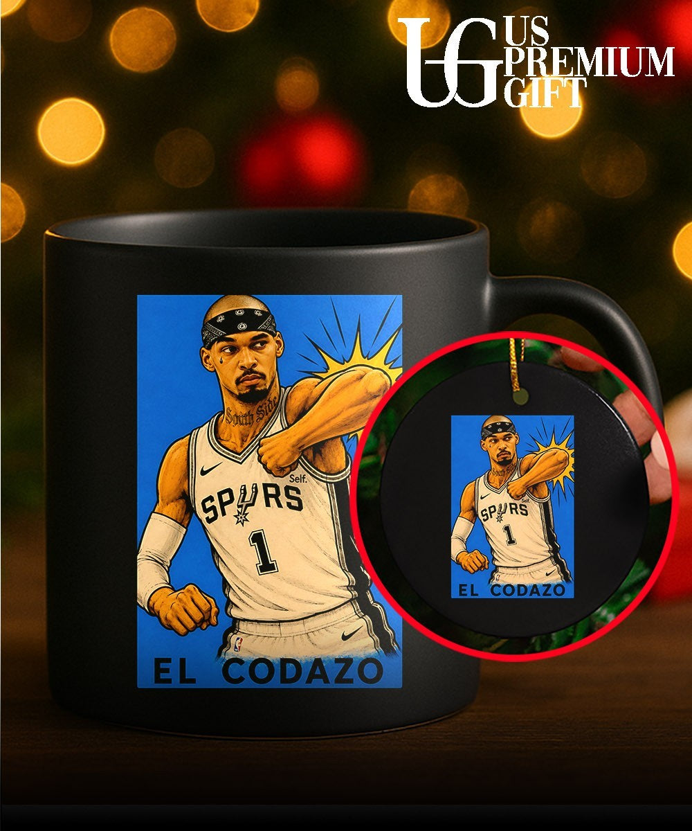Victor Wembanyama San Antonio Spurs basketball elbowing El Codazo shirt