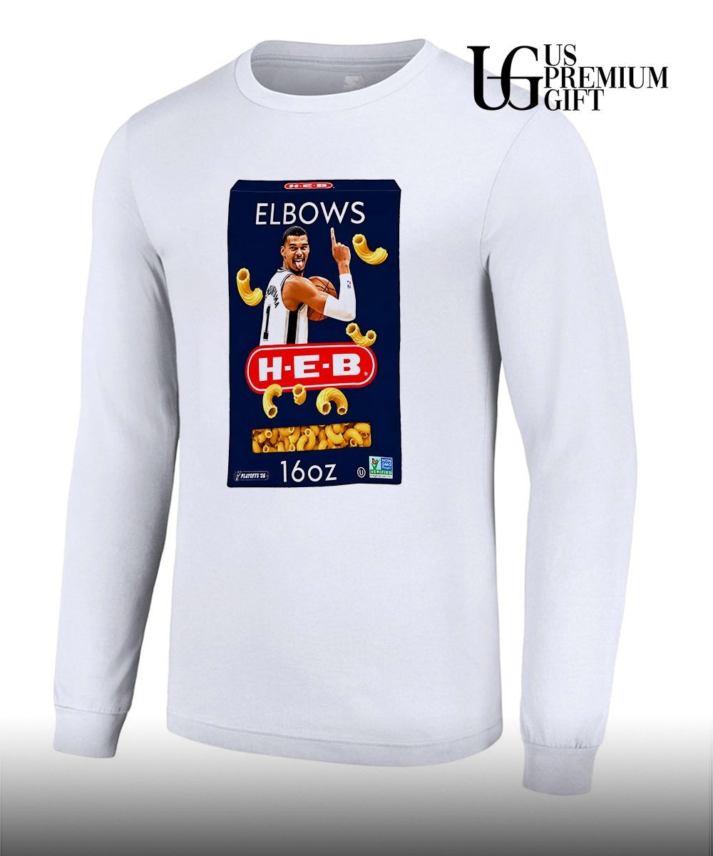 Victor Wembanyama Wemby Elbows Heb San Antonio Spurs basketball 2026 shirt