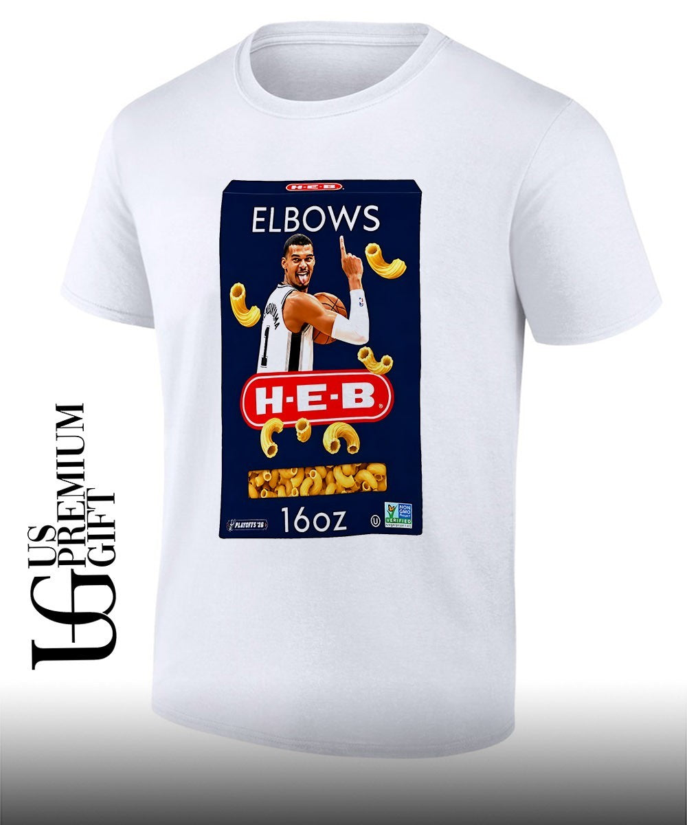 Victor Wembanyama Wemby Elbows Heb San Antonio Spurs basketball 2026 shirt