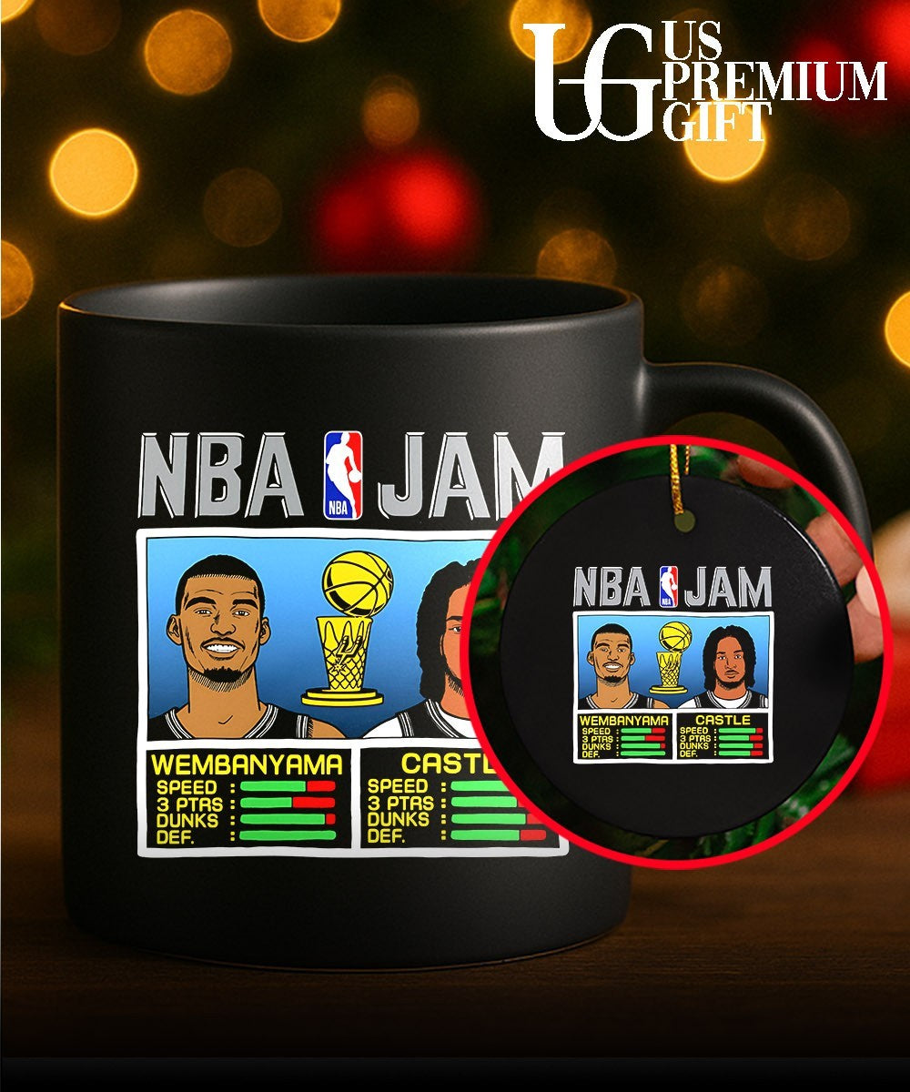 Victor Wembanyama and Stephon Castle San Antonio Spurs NBA Jam 2026 shirt
