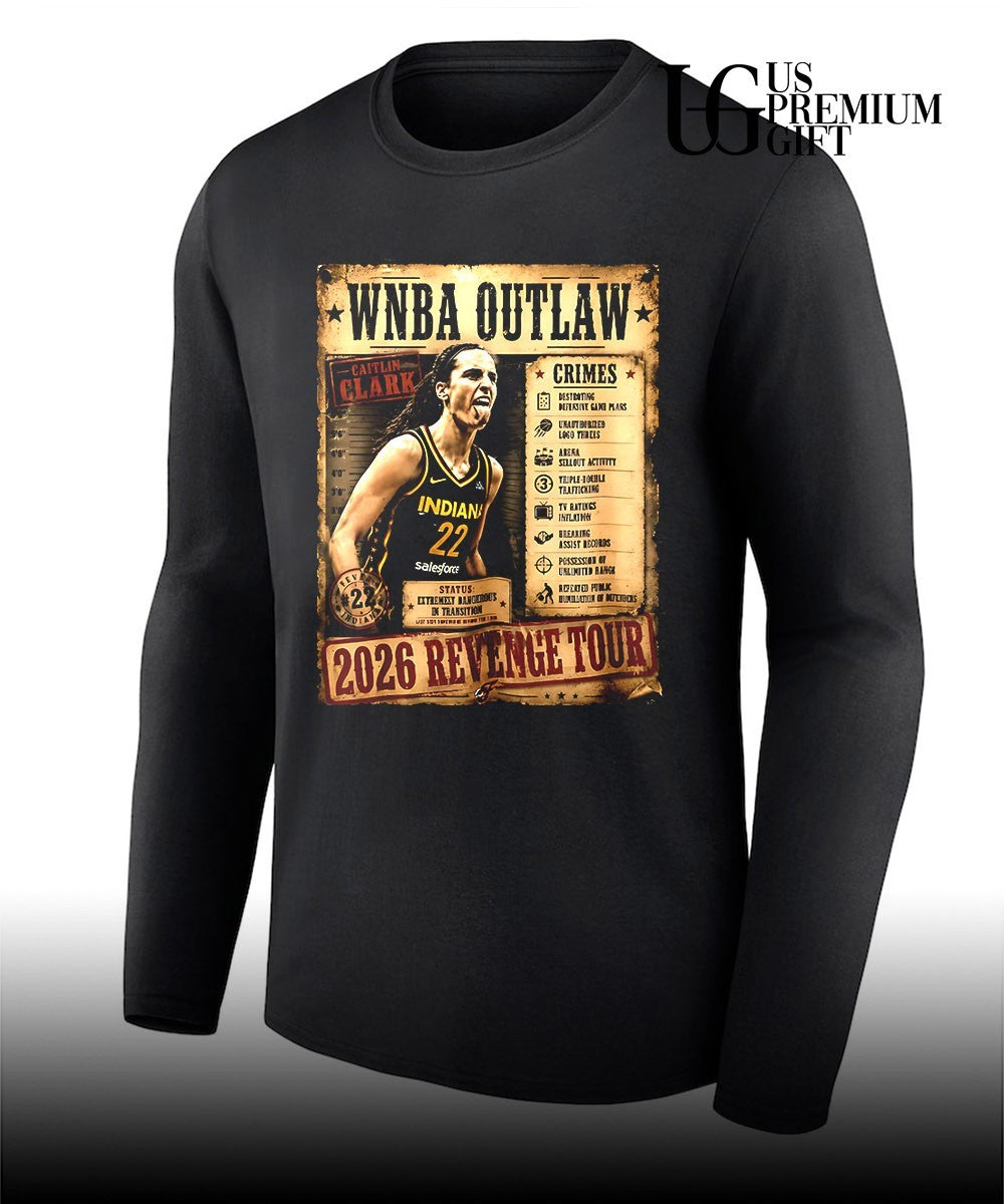 WNBA Outlaw Caitlin Clark Indiana Fever WNBA 2026 Revenge Tour vintage shirt